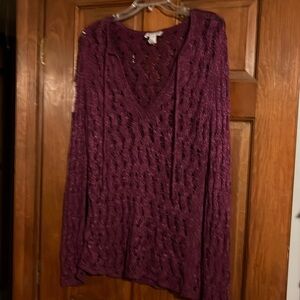 Ann Taylor Loft sweater open knit size large NWOT